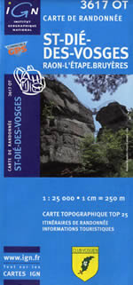 Carte IGN Top 25 n3617 OT