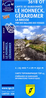 Carte IGN Top 25 n3618 OT