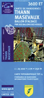 Carte IGN Top 25 n3620 ET