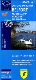 Carte IGN Top 25 n3621 OT