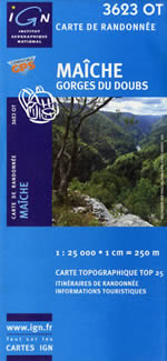 Carte IGN Top 25 n3623 OT