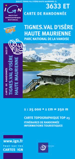 Carte IGN Top 25 n3633 ET