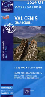 Carte IGN Top 25 n3634 OT