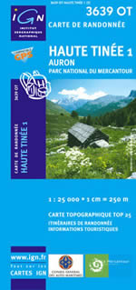 Carte IGN Top 25 n3639 OT