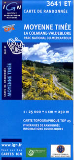 Carte IGN Top 25 n3641 ET