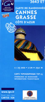 Carte IGN Top 25 n3643 ET