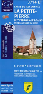 Carte IGN Top 25 n3714 ET