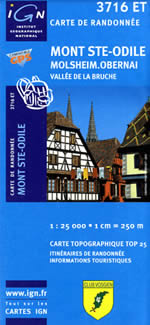 Carte IGN Top 25 n3716 ET