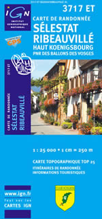 Carte IGN Top 25 n3717 ET