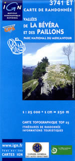 Carte IGN Top 25 n3741 ET
