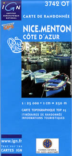 Carte IGN Top 25 n3742 OT