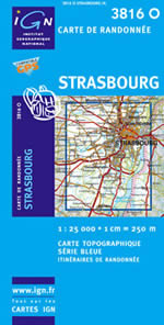 Carte IGN Top 25 n3816 OT