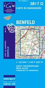 Carte IGN Top 25 n3817 OT