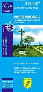 Carte IGN Top 25 n3914 OT