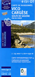 Carte IGN Top 25 n4151 OT