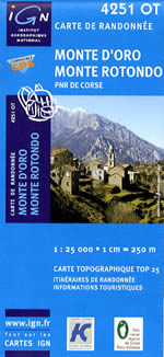 Carte IGN Top 25 n4251 OT