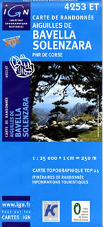 Carte IGN Top 25 n4253 ET