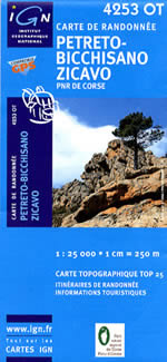 Carte IGN Top 25 n4253 OT