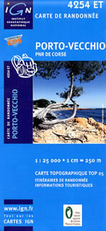 Carte IGN Top 25 n4254 ET