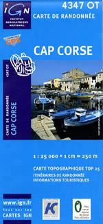 Carte IGN Top 25 n4347 OT
