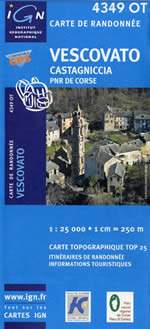 Carte IGN Top 25 n4349 OT