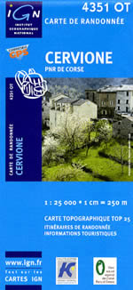 Carte IGN Top 25 n4351 OT