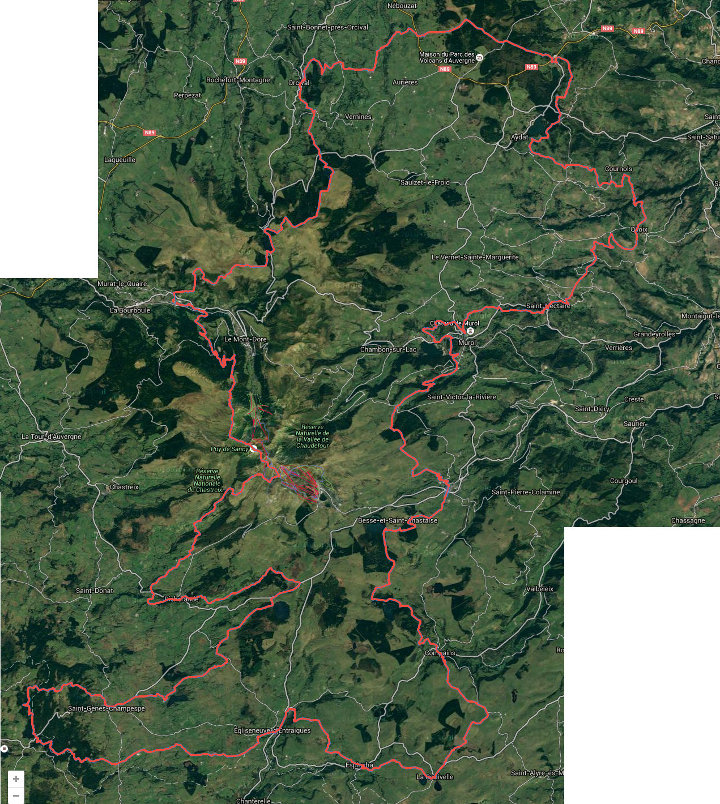 Parcours du sentier de grande randonnée GR 30