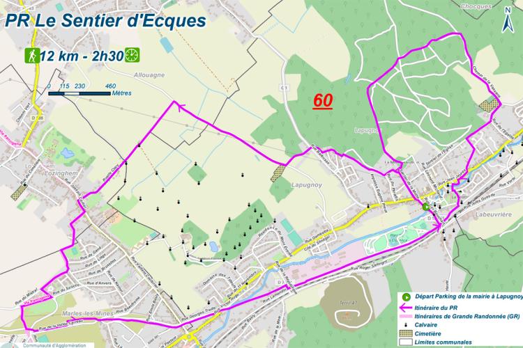 Lien topo Le Sentier d'Ecques Le Sentier d'Ecques