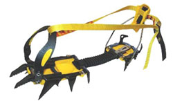 Crampons pour marcher sur un glacier