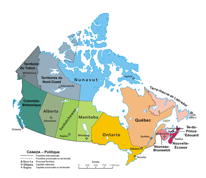 Les territoires du Canada