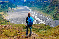 Randonne en Islande : Montagne du Valahnkur