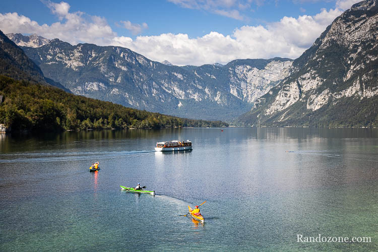 Lac de Bohinj en Slovénie