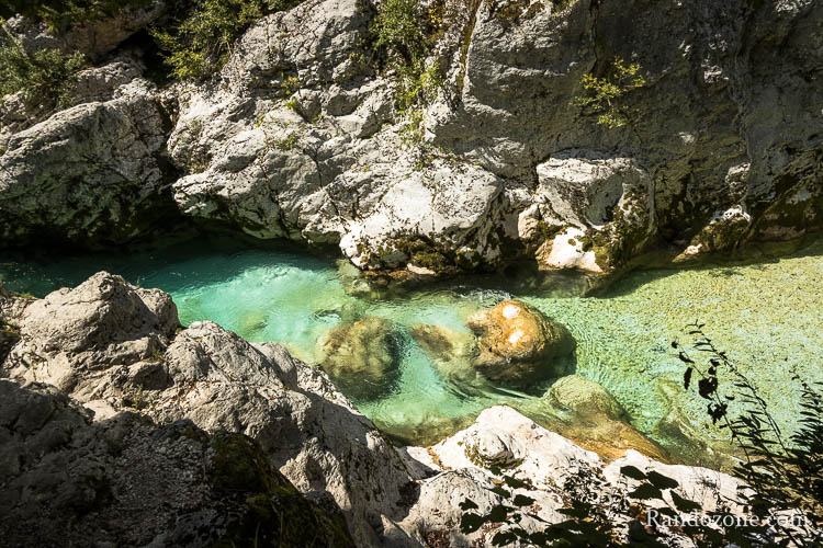 Rivière Soča en Slovénie