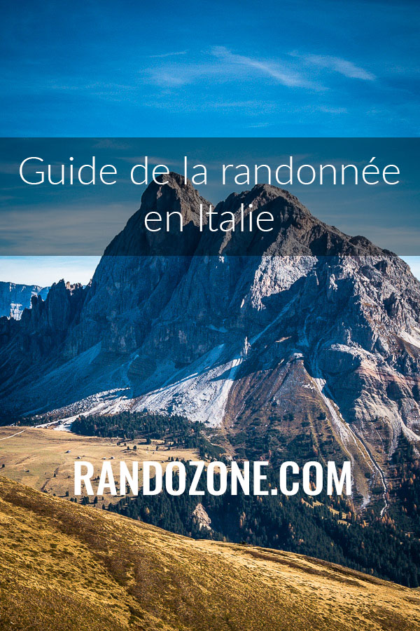 Guide de la randonne en Italie