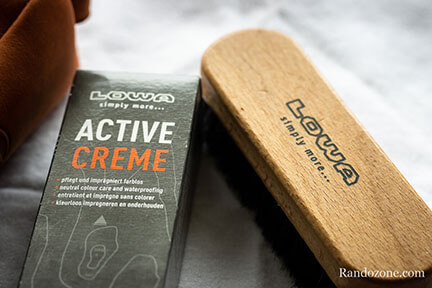 Test et avis Lowa Active Crème et brosse douce Test : Lowa Active Crème et brosse douce