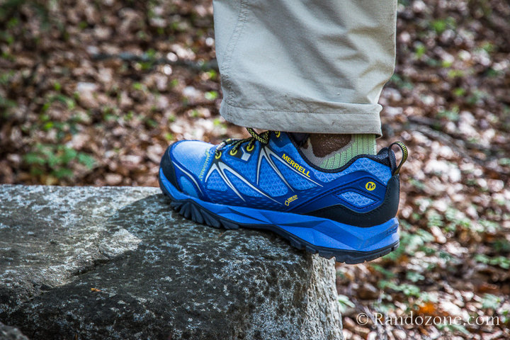 Design réussi pour les chaussures Merrell Capra Bolt Gtx Femme