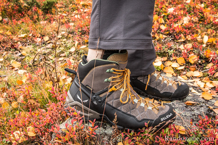 Tige Mid des chaussures de randonnée Salewa Alp Trainer Mid Gtx