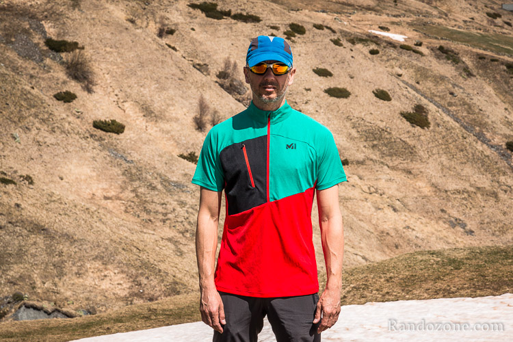 Test Tee-shirt Millet Elevation Zip en Polartec Power Dry
