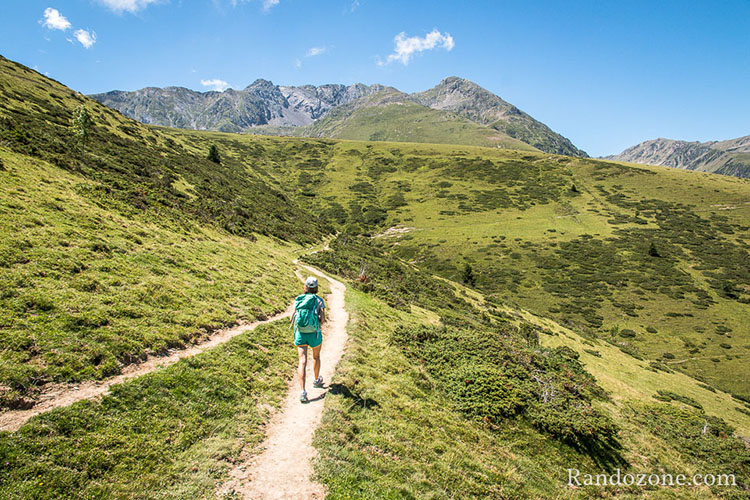 Début de la randonnée, sentier très facile