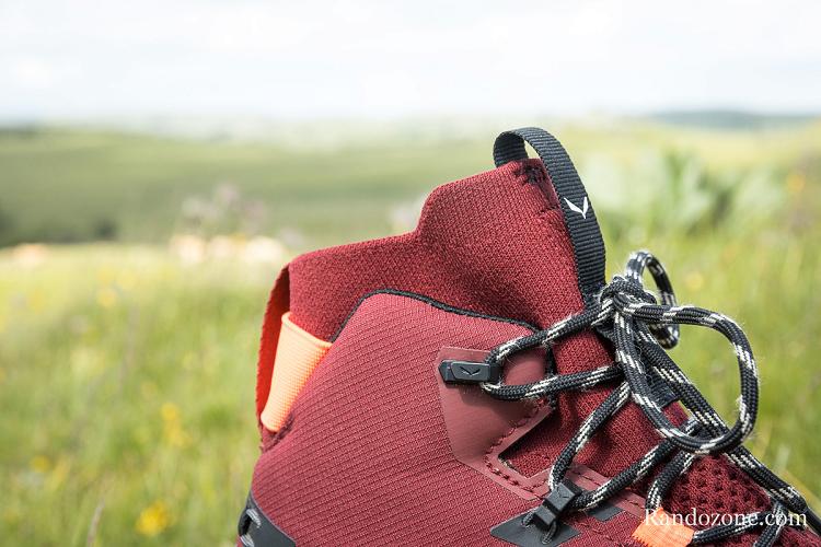 Test Lacets et protection chevilles des chaussures Salewa Puez Knit Mid Powertex Test Lacets et protection chevilles des chaussures Salewa Puez Knit Mid Powertex