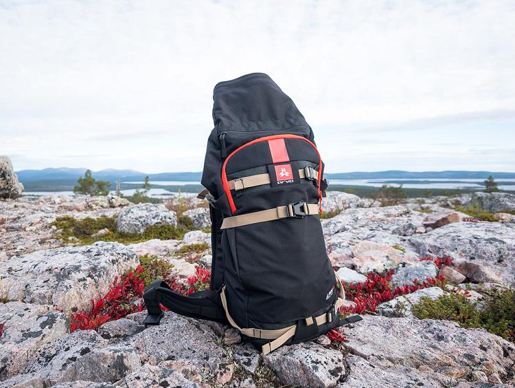 Sac à dos Arva Ride 30+ : roll top ouvert Sac à dos Arva Ride 30+ : roll top ouvert
