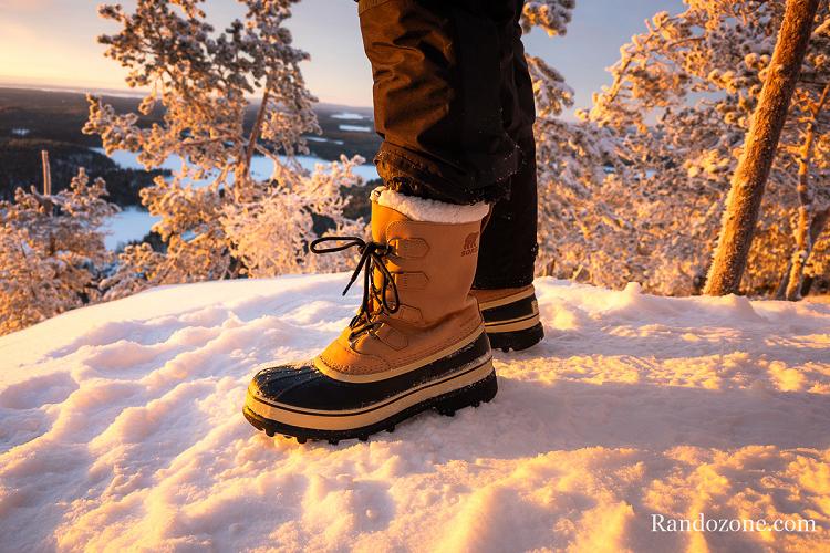 Bottes de neige Sorel Caribou en Finlande