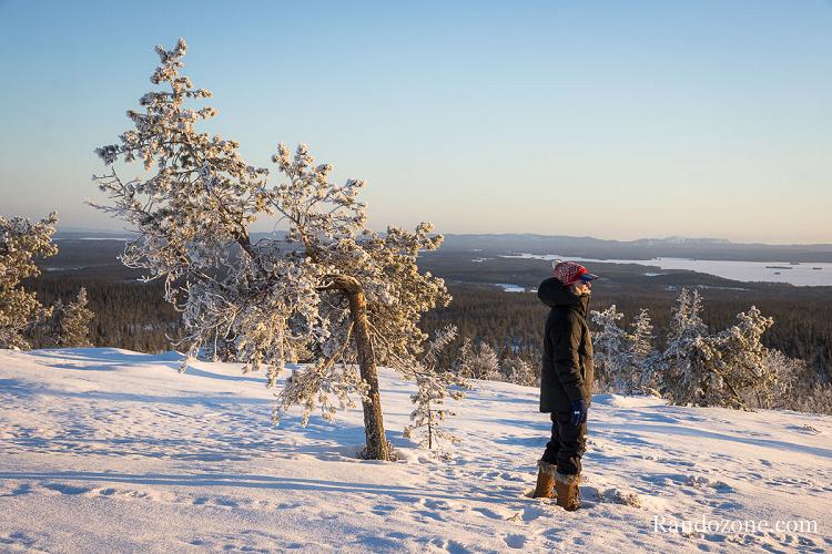 Test de matriel de randonne en Laponie finlandaise en janvier