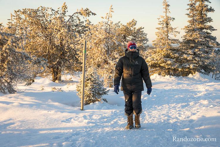Test de la doudoune Arc'Teryx Alpha Parka en Finlande