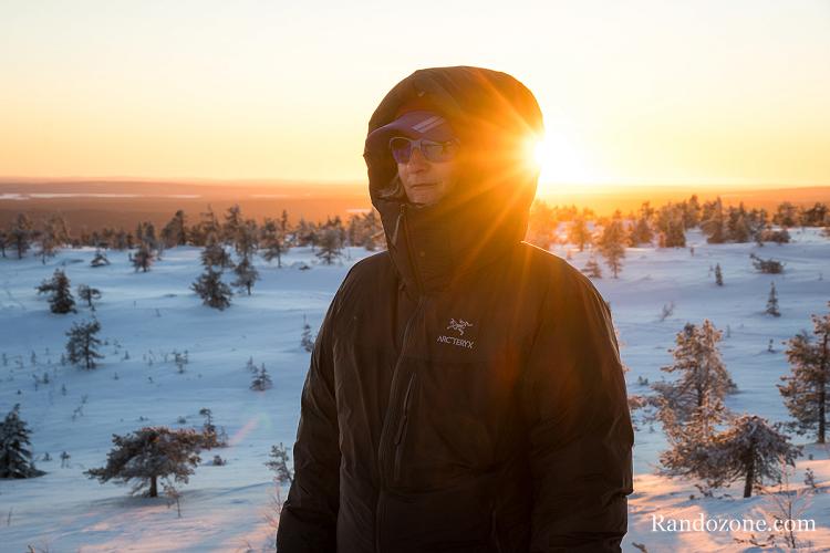 Test de la doudoune Arc'Teryx Alpha Parka en Finlande