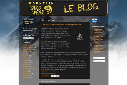 Actualit&eacute; : Mountain Hardwear : Blog et twitter en fran�ais