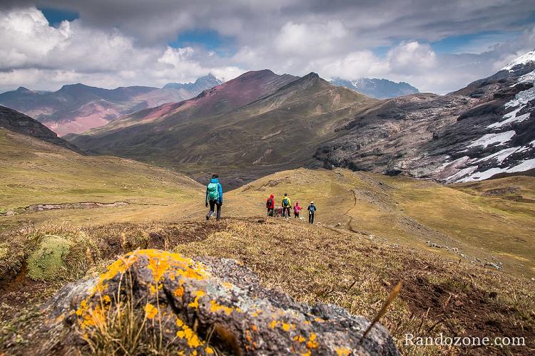 Trej dans la cordillère de Vilcanota au Pérou