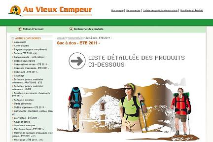Actualit&eacute; : Boutique en ligne : Au Vieux Campeur
