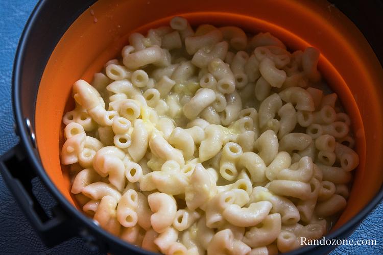 Macaroni au fromage de Good Mood Meals une fois préparés