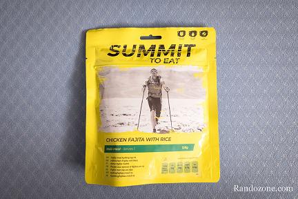 Actualité : Test d'un plat lyophilis Summit to Eat pour la randonne